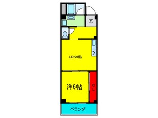 浅沼谷町マンションの物件間取画像